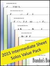 Intermediate Solo Sheets piano sheet music cover